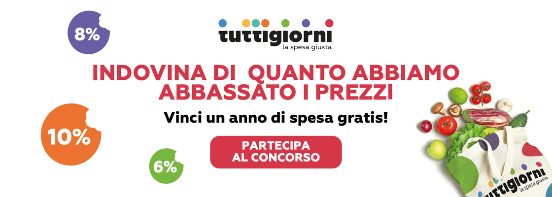 Vinci la spesa gratis per un anno!