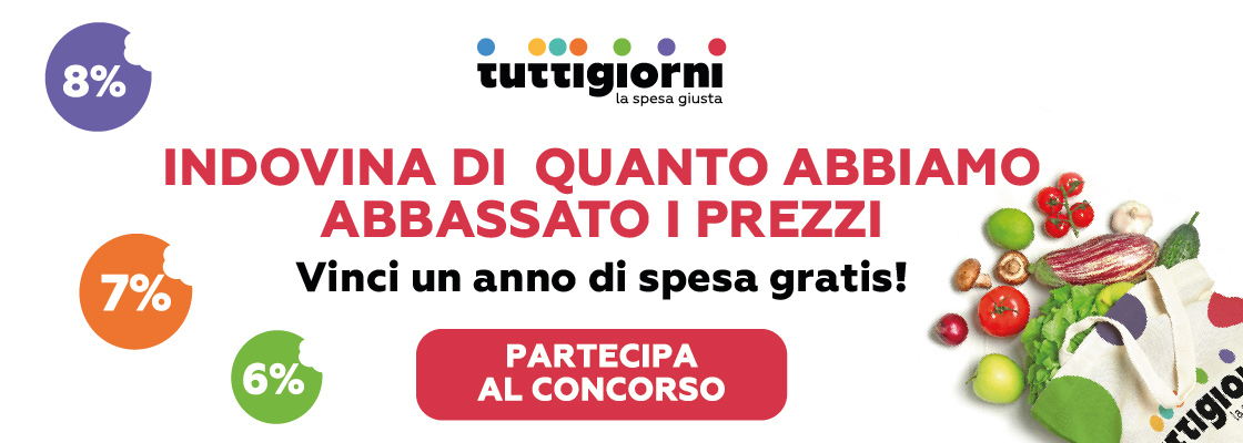 Vinci la spesa gratis per un anno!