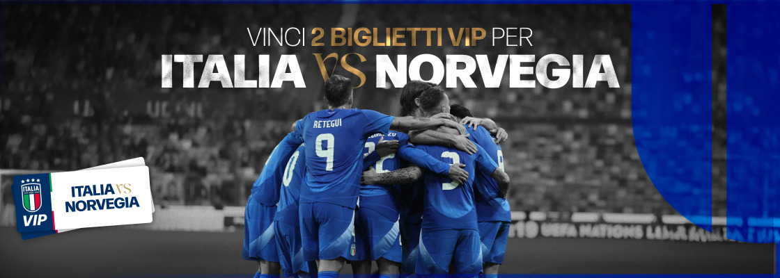 Vinci i biglietti per Italia-Norvegia