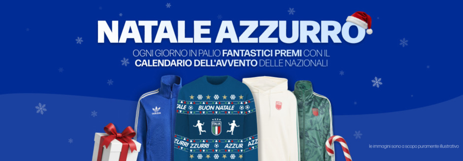 Vivi il Natale da vero fan Azzurro