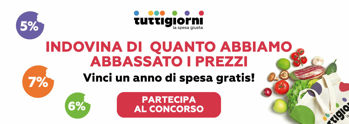 Vinci la spesa gratis per un anno!